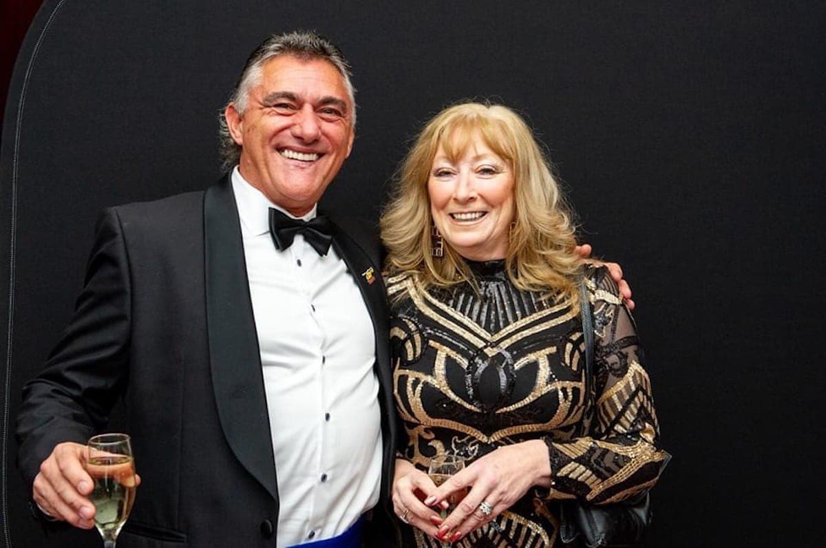 Gary Brennan pictured with wife Shirley