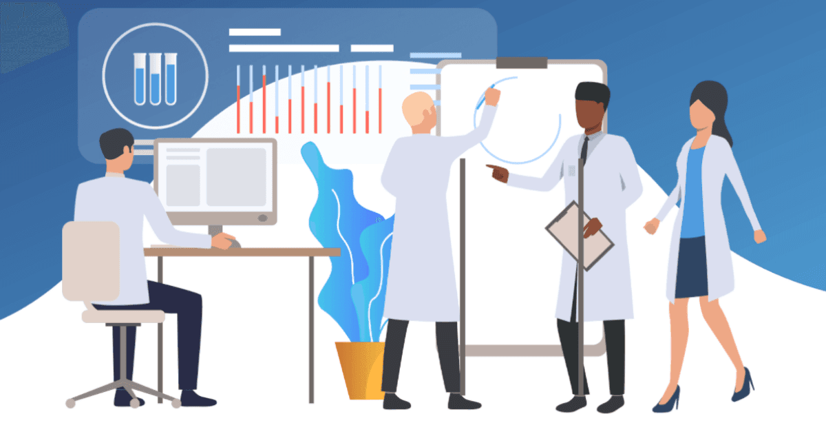 GROW: A group of cartoon doctors and nurses