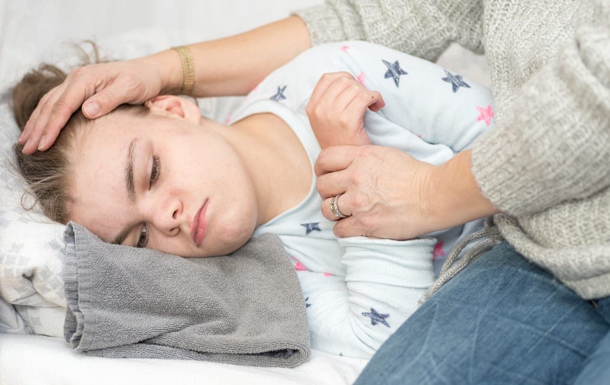 Jazz pharma: A child with epilepsy being cared for during a seizure