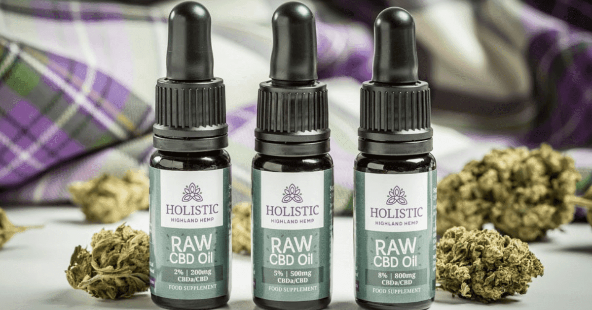 Holistic Highland Hemp: Three bottles of CBD oil