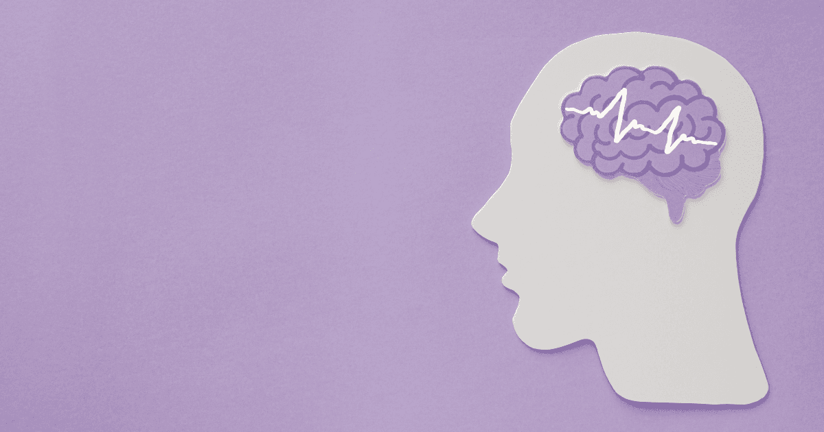 VRP324" An illustration of a brain in purple and white