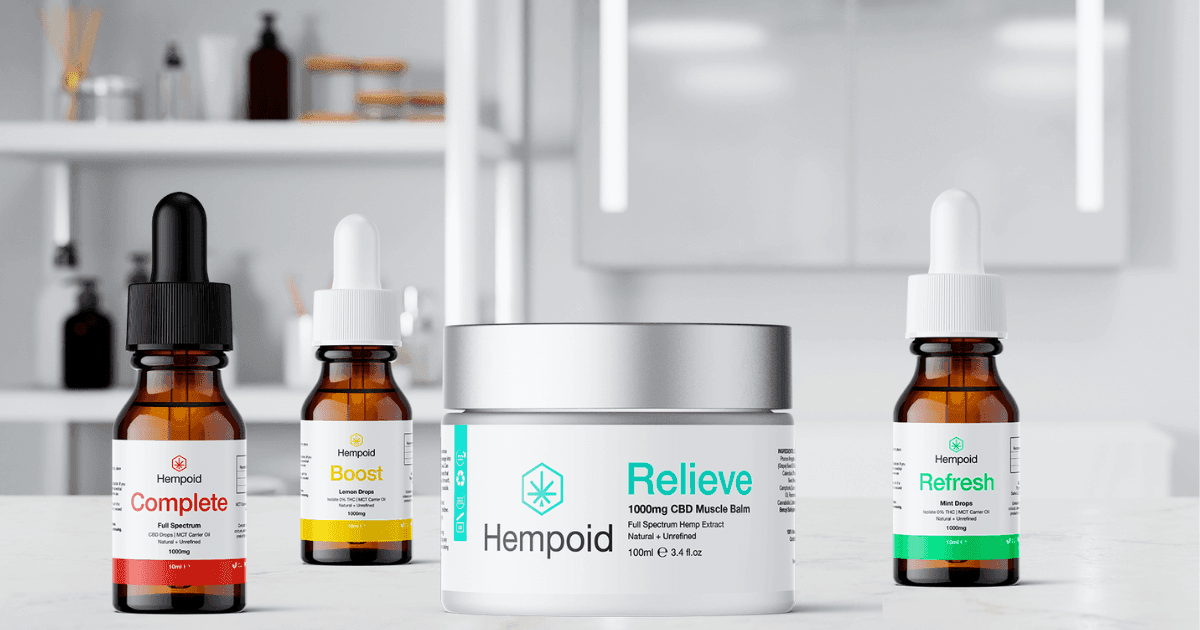 Hempoid: A selection of CBD products from Hempoid