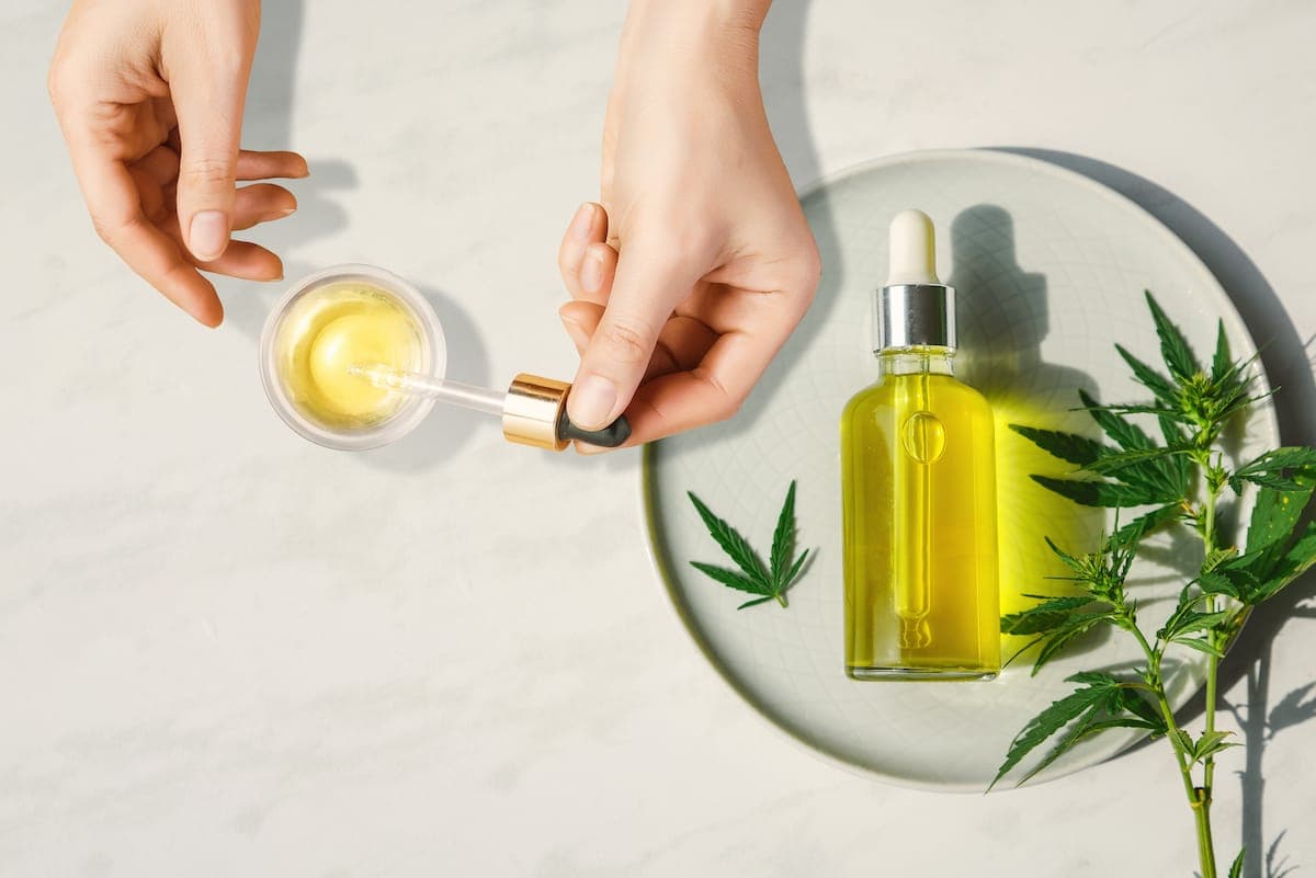bottle of CBD