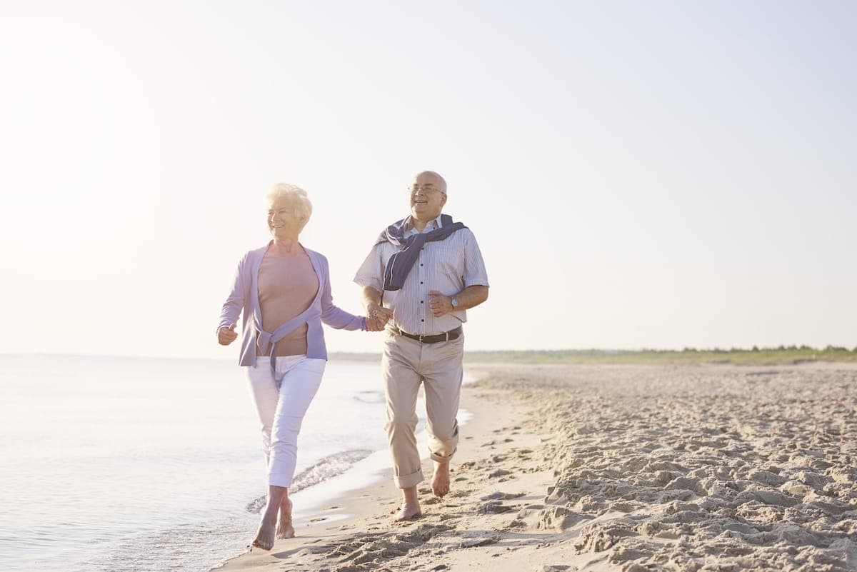 seniors on the beach