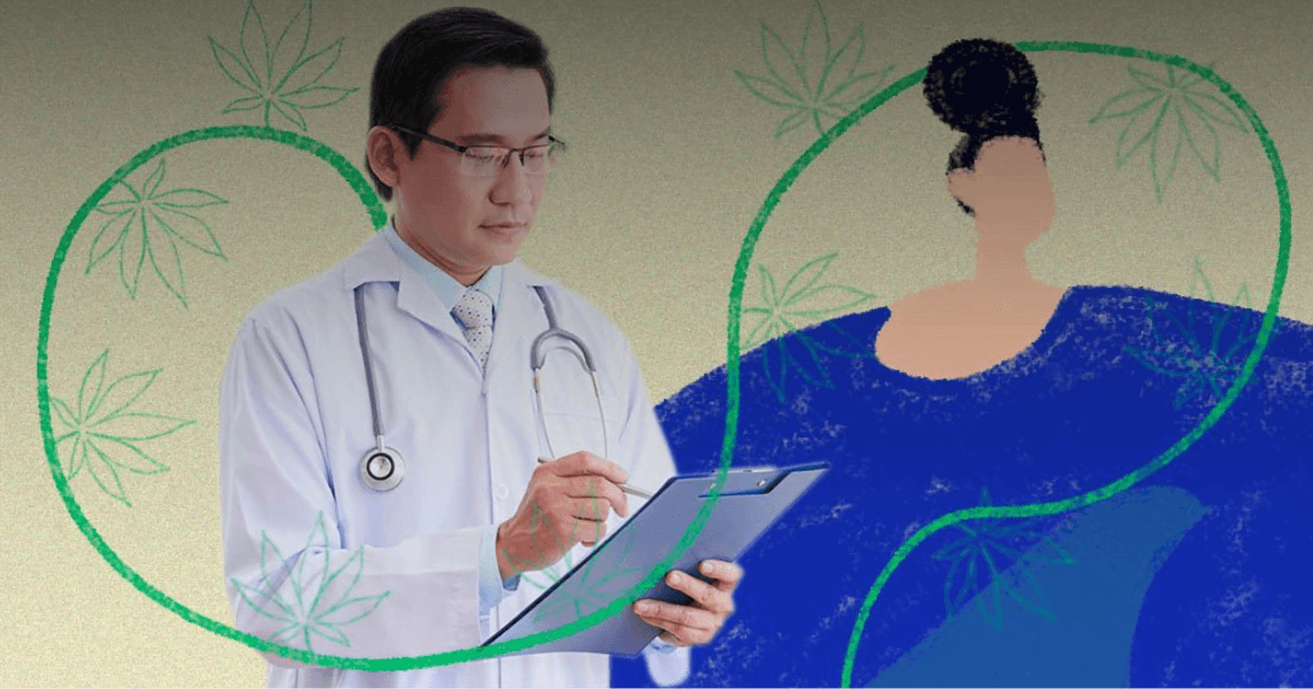 Asia: A doctor writing in a notepad