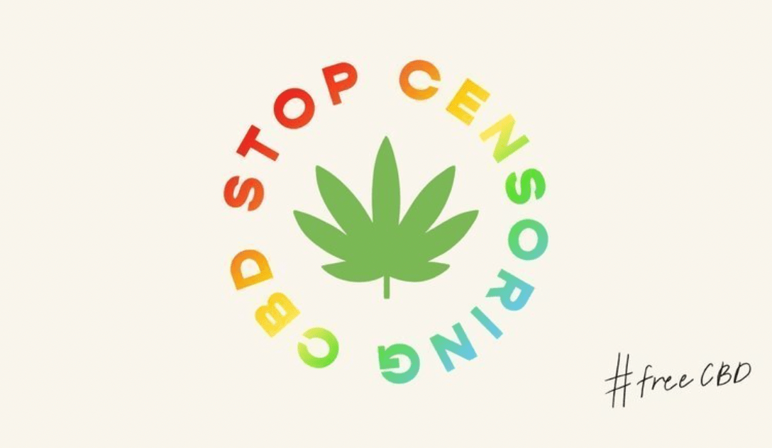 Censoring CBD: The logo of a new campaign aimed at preventing censorship of CBD companies