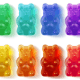 Hawaii: A row of rainbow coloured gummy bears