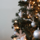 Christmas: A side shot of a Christmas tree with all of its decorations