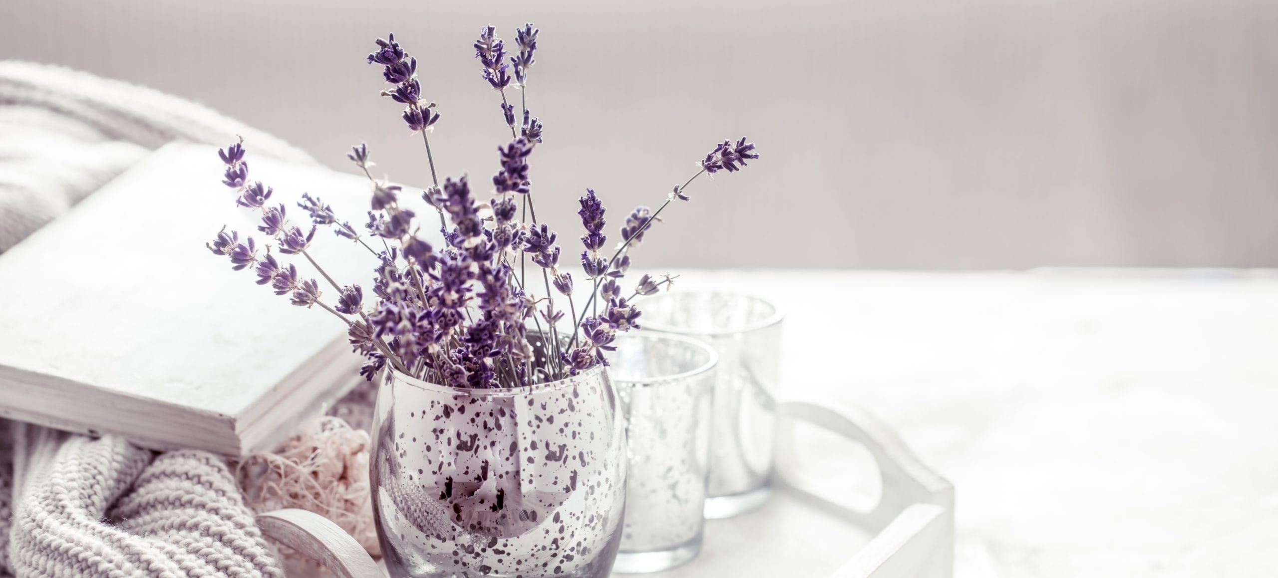Terpenes: A collection of lavender in a glass vase